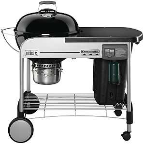 Weber Performer 15501001 Deluxe Charcoal Grill, 363 sq-in Primary Cooking Surface, Black