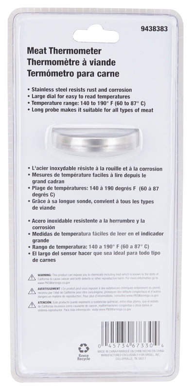 Omaha 78447 Thermometer, 140 to 190 deg F