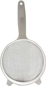 Norpro 2138 Strainer, Stainless Steel, 8-1/2 in Dia, Plastic Handle