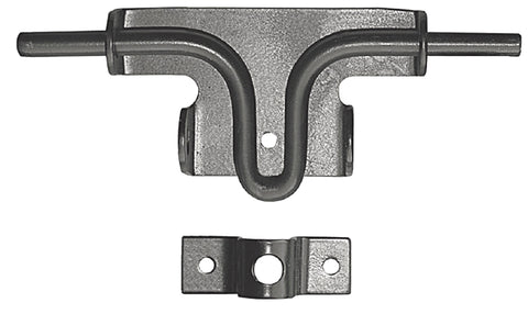 Nuvo Iron SBL/B Slide Bolt Latch, 13 in L, 11 in W, Galvanized Steel, Black, Powder-Coated Satin
