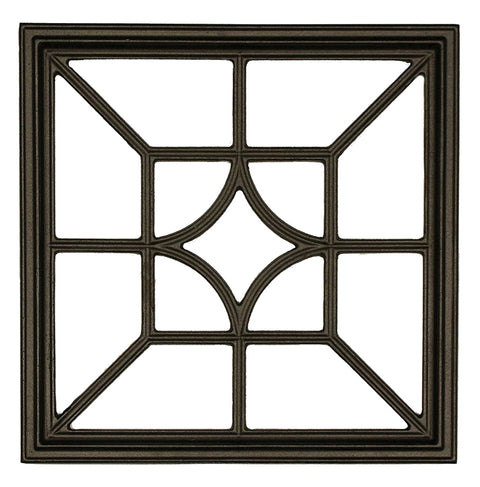 Nuvo Iron ACW54 Fence and Gate Insert, Diamond/Square, Aluminum, Black, Powder-Coated