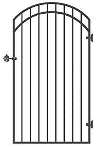 GATE SMTH TOP ORN IRON 33X68IN