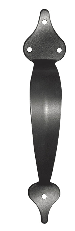 Nuvo Iron GHW10 Gate Pull Handle, Steel, Black, Galvanized /Powder-Coated