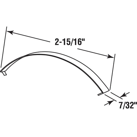 Prime-Line L 5527 Tension Spring, 3-1/8 in L, Steel, Mill