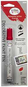 Testors 215154 Decorative Paint Pen, Chisel Tip, Ruby