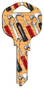 Hy-Ko 15005KW1-TOOL Key Blank, Brass, Nickel, For: Kwikset KW1 Keyways, Pack of 5