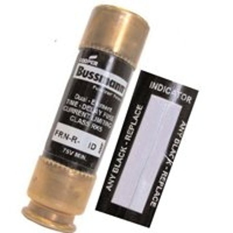 Bussmann FRN-R Series BP/FRNR-20ID Heavy-Duty Fuse, 20 A, 250 VAC, 125 VDC, 20, 200 kA Interrupt, Fiberglass Body, H