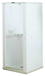 ELM DURASTALL 68 Shower Stall, 32 in L, 32 in W, 74-3/4 in H, Thermoplastic, High-Gloss