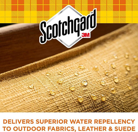 Scotchgard 5019-10UV Water and Sun Shield Fabric, 10.5 oz Can, Liquid, Mineral Spirits, Amber/Milky White