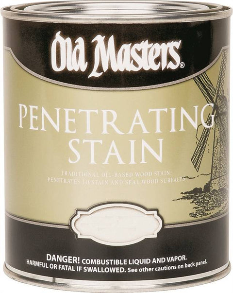 Old Masters 41416 Traditional Penetrating Stain, 0.5 pt Can, 500 sq-ft/gal, 414 Pickling White