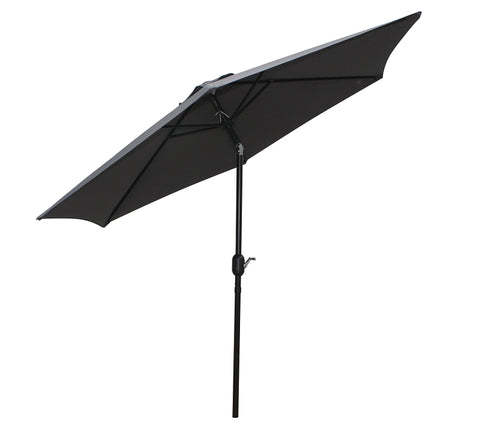 Seasonal Trends 59655 Tilt/Crank Market Umbrella, 94.4 in H, 106.3 in W Canopy, 106.3 in L Canopy, Hexagonal Canopy