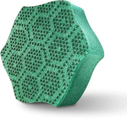 Scotch-Brite 429-5 Heavy-Duty Scrub Sponge, Fiber Abrasive, 111 mm L, 66 mm W, Green/Yellow