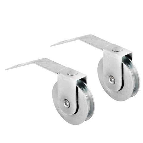 Prime-Line B 576 Roller Assembly, 1 in Dia Roller, 1/4 in W Roller, Steel, Gray, 2-Roller
