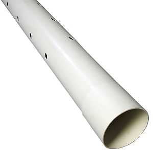 Charlotte Pipe PVC 30040P 0600 Pipe, 4 in, 10 ft L, PVC DWV, White