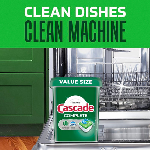 Cascade Complete ActionPacs 80857473 Dishwasher Detergent, 16 packs, 7.4 oz Bag, Fresh Scent