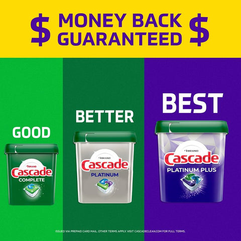 Cascade Complete ActionPacs 80857473 Dishwasher Detergent, 16 packs, 7.4 oz Bag, Fresh Scent