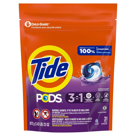 Tide PODS 16905772 Laundry Detergent Pack, Liquid, Ocean Mist, Pack of 4
