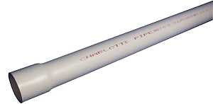 Charlotte Pipe PVC 04020B 0800 Pipe, 2-3/8 in OD, 2 in, 20 ft L, SCH 40, PVC, White