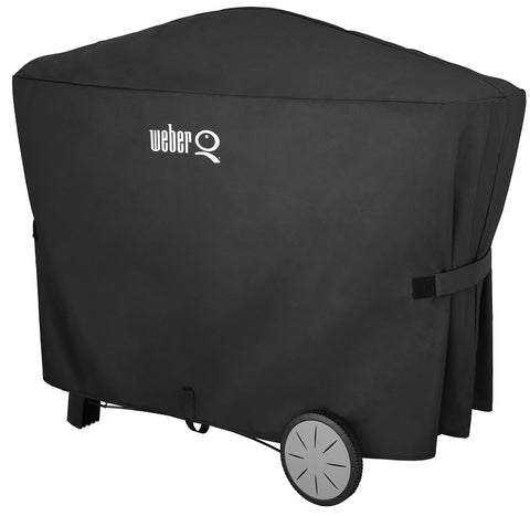 Weber 7112 Premium Grill Cover, For: Weber Q 2000 Series Grills With Q Cart And Weber Q 3000 Series Grills