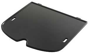 Weber 7034 Griddle, Cast Iron, Black, Porcelain Enamel, For: Weber Traveler Grills