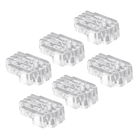 Prime-Line U9002 Mirror Clip, For: 1/8 in Thick Glass, Acrylic, Clear, 6/PK, Pack of 6
