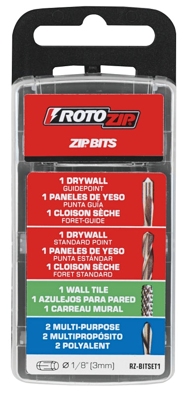 Rotozip RZ-BITSET1 Drill Bit Set, 5-Piece
