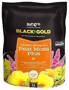 sun gro Sunshine 1410403 8 QT P Peat Moss, 8 qt Bag