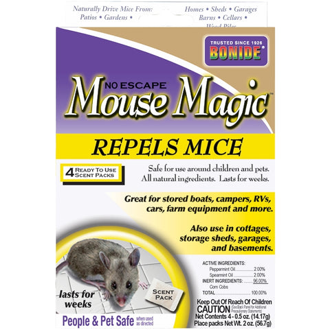 Bonide Mouse Magic 865 Mouse Repellent, Gray