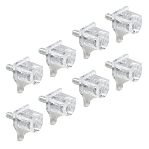 Prime-Line U 10156 Shelf Support Peg, 10 lb, Plastic, Clear, Wall