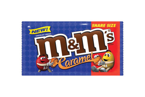 M&M's Caramel Chocolate Candies 2.83 oz, Pack of 24