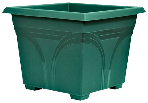 Southern Patio DP1510OG Deck Planter, 15 in H, Plastic, Olive Green, Neutral