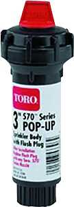Toro 53820 Pop-Up Body, ABS, Specifications: 1/2 in NPT Female Connection, 20 to 50 psi