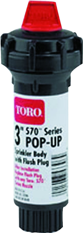 Toro 53820 Pop-Up Body, ABS, Specifications: 1/2 in NPT Female Connection, 20 to 50 psi