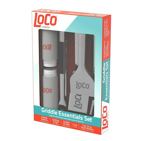 LoCo 2023050271 Griddle Essential Kit, Stainless Steel Blade, Stainless Steel Handle, Ergonomic Handle