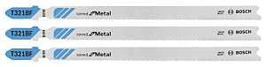 Bosch T321BF3 Jig Saw Blade, 0.3 in W, 5-1/4 in L, 12 TPI, Pack of 5