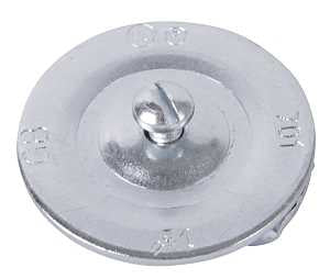 Gardner Bender KO701 Knockout Seal, 3/8 in, Steel, Galvanized