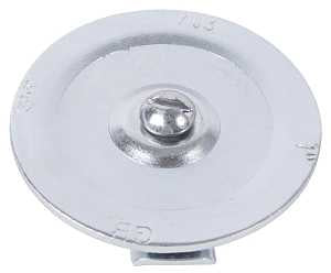 Gardner Bender KO703 Knockout Seal, 3/8 in, Steel, Silver