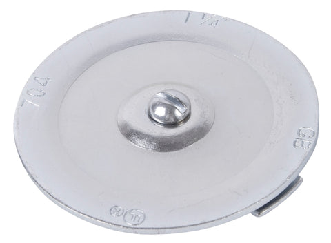 Gardner Bender KO704 Knockout Seal, 3/8 in, Steel, Silver, Galvanized