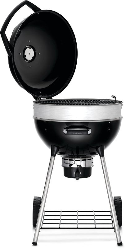 Napoleon Professional 22 PRO22K-LEG-3 Charcoal Kettle Grill, 360 sq-in Primary Cooking Surface, Black, Steel Body