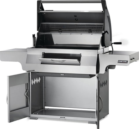 Napoleon Professional 605 PRO605CSS Charcoal Kettle Grill, 850 sq-in Primary Cooking Surface, Stainless Steel