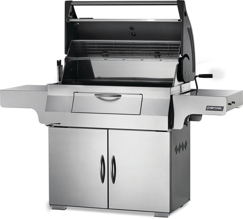 Napoleon Professional 605 PRO605CSS Charcoal Kettle Grill, 850 sq-in Primary Cooking Surface, Stainless Steel
