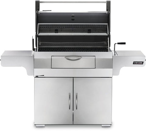 Napoleon Professional 605 PRO605CSS Charcoal Kettle Grill, 850 sq-in Primary Cooking Surface, Stainless Steel