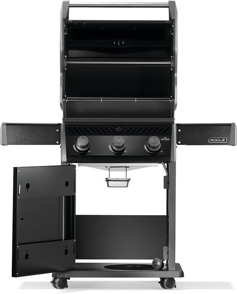 Napoleon Rogue 425 Series R425NK-2 Gas Grill, 42,000 Btu/hr BTU, Natural Gas, 3-Burner, Smoker Included: Yes, Black
