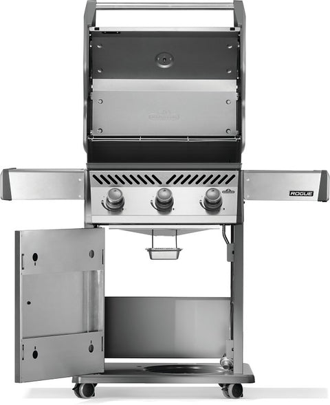 Napoleon Rogue 425 Series R425NSS-2 Gas Grill, 42,000 Btu/hr BTU, Natural Gas, 3-Burner, Smoker Included: Yes