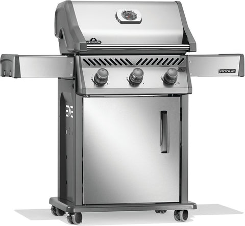 Napoleon Rogue 425 Series R425NSS-2 Gas Grill, 42,000 Btu/hr BTU, Natural Gas, 3-Burner, Smoker Included: Yes