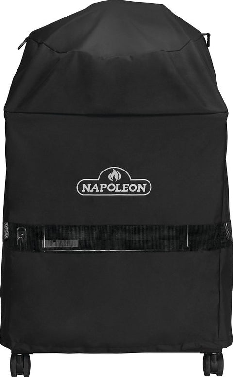 Napoleon 61916 Grill Cover, 57.87 in W, 35.43 in D, 22.8 in H, Polyester, Black