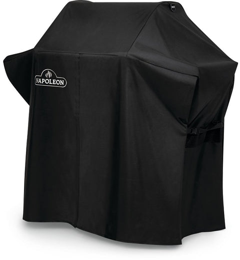 Napoleon 61527 Grill Cover, 25 in W, 61 in D, 48 in H, Vinyl, Black