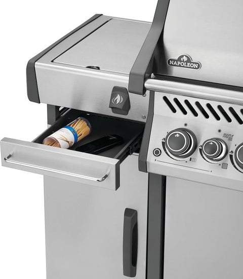 Napoleon Rogue Pro Series 68008 Under Grill Storage Cart, 20 in OAL, 14 in OAW, 31 in OAH, Stainless Steel, Stainless