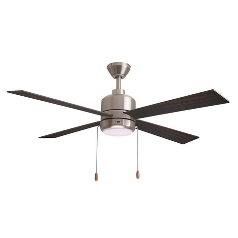 Boston Harbor S2501018-2-BN Indoor Ceiling Fan, Brown Housing, 52 in Sweep