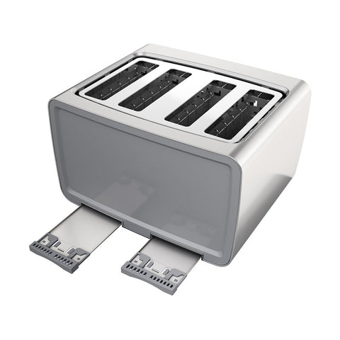 Black+Decker TR4900SSD Toaster, 1500 W, 4-Slice, 7, Stainless Steel, Silver